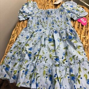 The Children's Place Blue Green Smocked Sundress